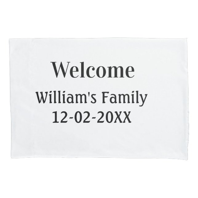 simple minimal monogram logo personalized baking   pillow case (Front)