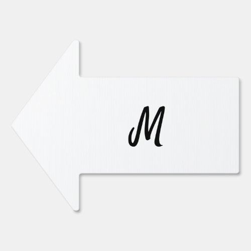 simple minimal monogram logo personalized baking   sign