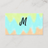 Custom Logo Typography Personal Shopper Business Card