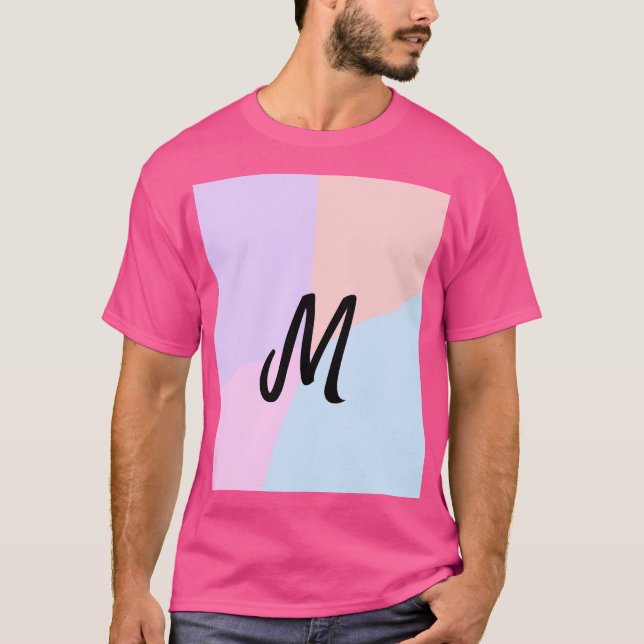 simple minimal monogram logo personalized baking   T-Shirt (Front)