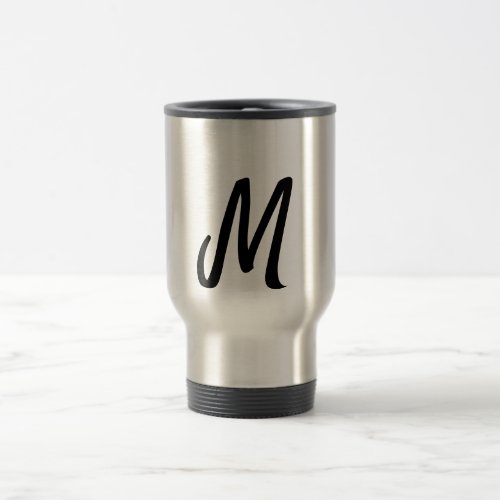 simple minimal monogram logo personalized baking   travel mug