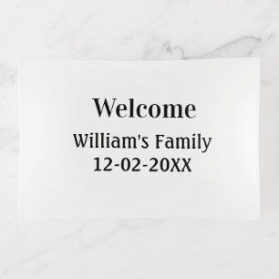 simple minimal monogram logo personalized baking trinket tray