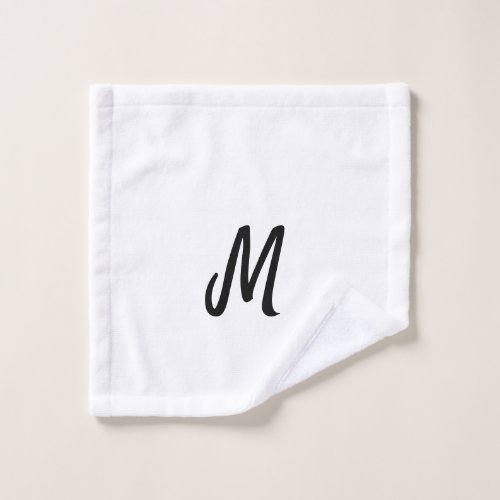 simple minimal monogram logo personalized baking   wash cloth