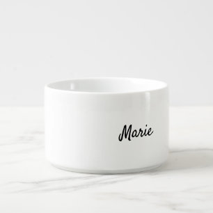 simple minimal monogram logo personalized bowl