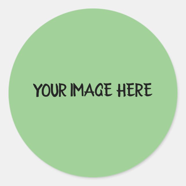 SIMPLE MINIMAL orange TEXT STYLE CLASSIC ROUND  Classic Round Sticker (Front)