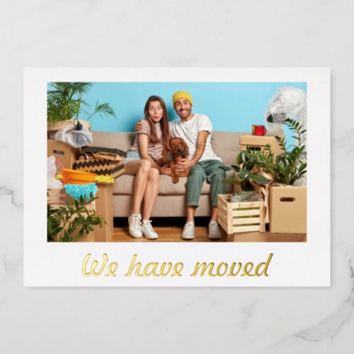   Simple Minimal Personalized Moving Announcement 