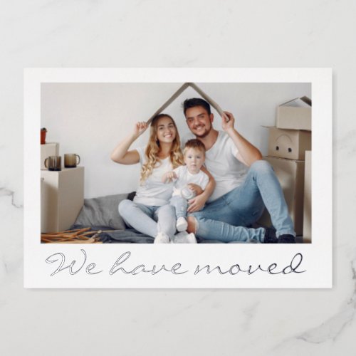   Simple Minimal Personalized Moving Announcement 