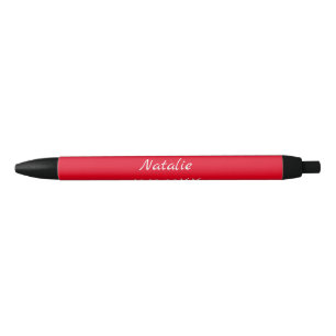 Simple minimal pink bridesmaid add name year text pen
