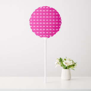 Simple Minimal Pink White Business Marketing Logo Balloon