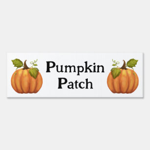 Simple Minimal Pumpkin Patch Sign