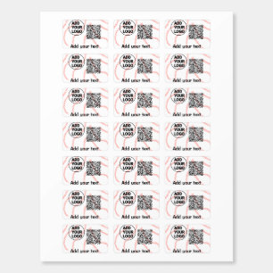 Simple minimal q r code add logo scan code name t matchboxes