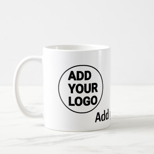 Simple minimal q r code add logo scan code name te coffee mug