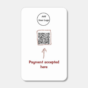 Simple minimal q r code add logo scan code name te matchboxes