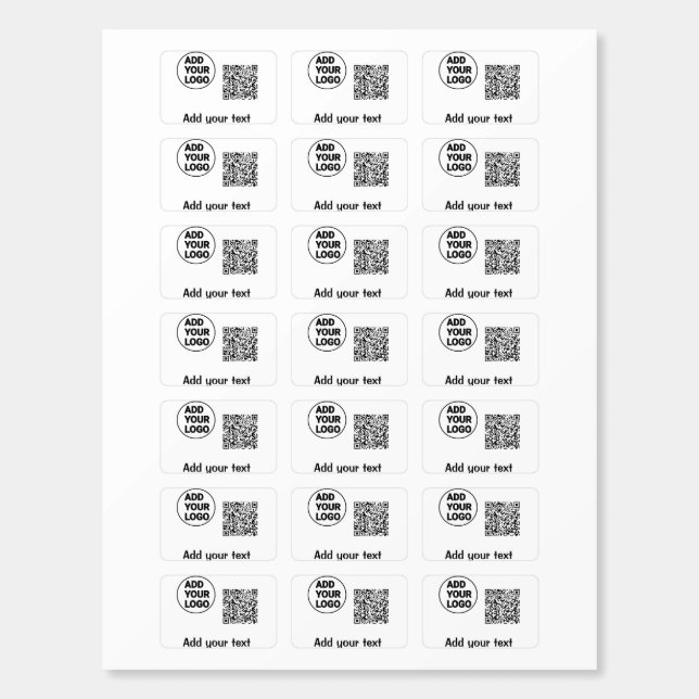 Simple minimal q r code add logo scan code name te matchboxes (Sticker Sheet)