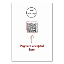 Simple minimal q r code add logo scan code name te