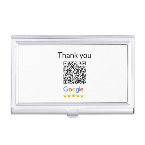 Simple minimal q r code add logo scan code name we business card case