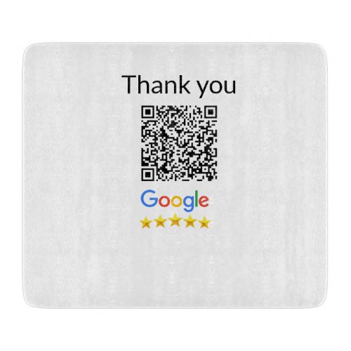 Simple minimal q r code add logo scan code name we cutting board