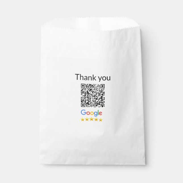Simple minimal q r code add logo scan code name we favor bag (Front)