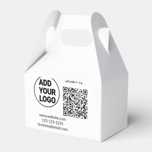 Simple minimal q r code add logo scan code name we favor boxes