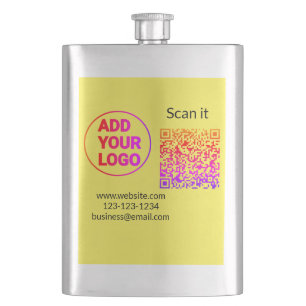 Simple minimal q r code add logo scan code name we flask