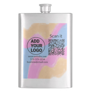 Simple minimal q r code add logo scan code name we flask