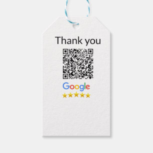 Simple minimal q r code add logo scan code name we gift tags