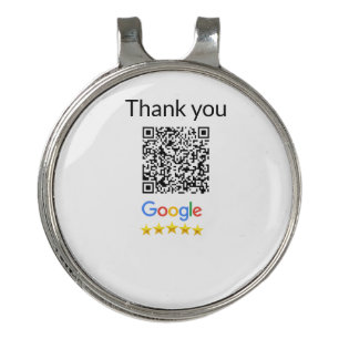 Simple minimal q r code add logo scan code name we golf hat clip