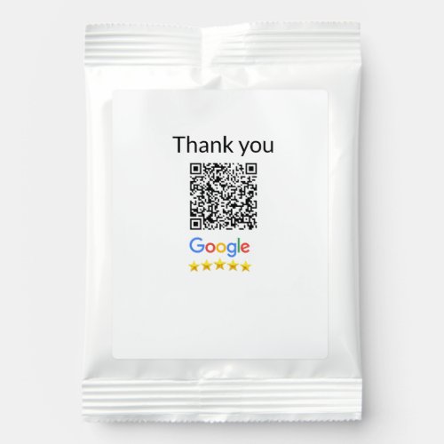 Simple minimal q r code add logo scan code name we hot chocolate drink mix