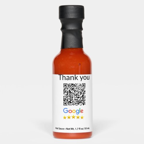 Simple minimal q r code add logo scan code name we hot sauces