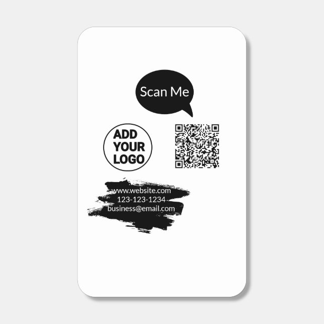 Simple minimal q r code add logo scan code name we matchboxes (Front)