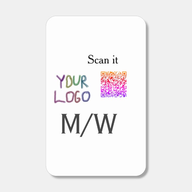 Simple minimal q r code add logo scan code name we matchboxes (Front)