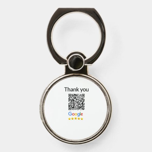Simple minimal q r code add logo scan code name we phone ring stand