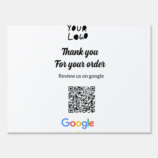 Simple minimal q r code add logo scan code name we sign (Front)
