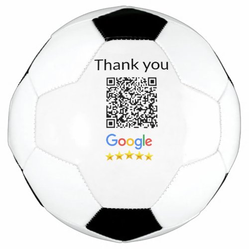 Simple minimal q r code add logo scan code name we soccer ball