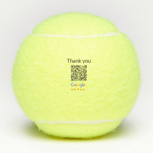Simple minimal q r code add logo scan code name we tennis balls