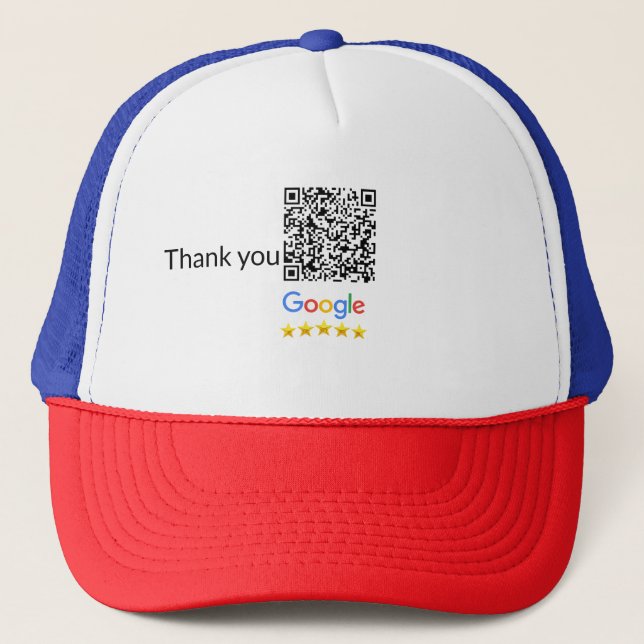 Simple minimal q r code add logo scan code name we trucker hat (Front)