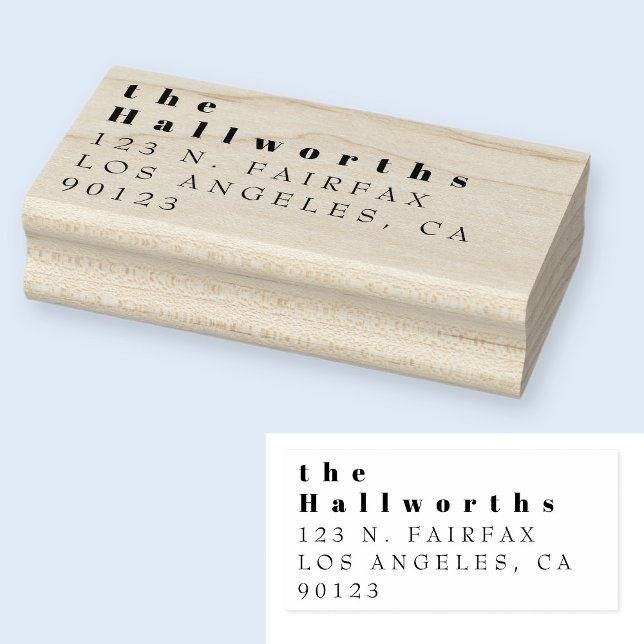 Simple minimal return address rubber stamp (Creator Uploaded)