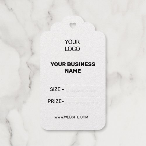 simple minimal social media custom logo price gift foil gift tags