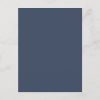 simple minimal solid color custom blue gray rich postcard