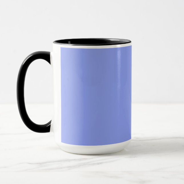 simple minimal solid color custom blue pastel ad mug (Left)