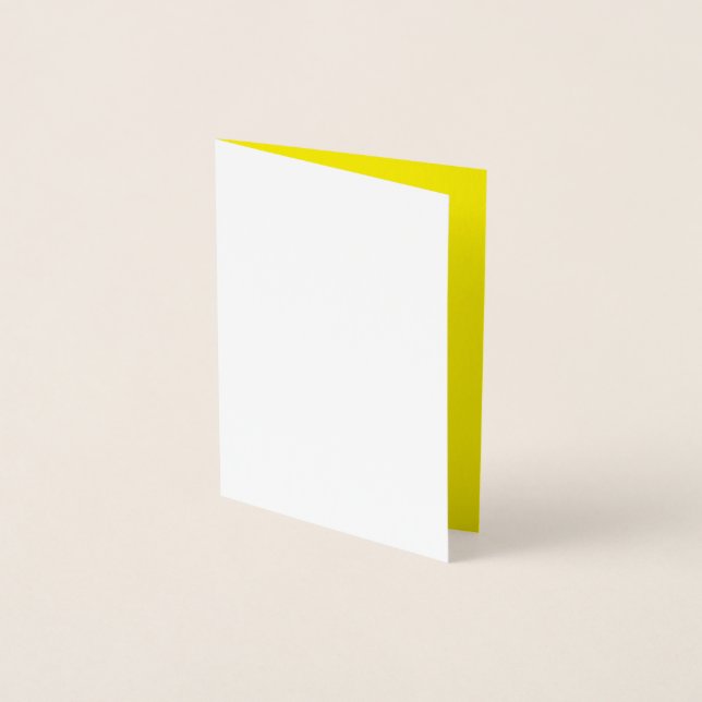 simple minimal solid color custom      foil card (Front)