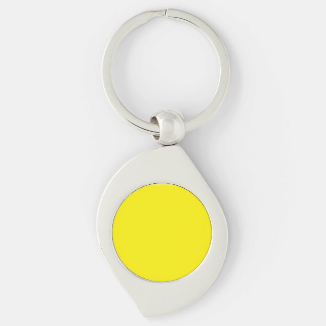 simple minimal solid color custom      keychain (Front)