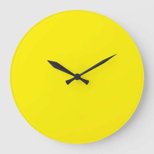 simple minimal solid color custom      large clock