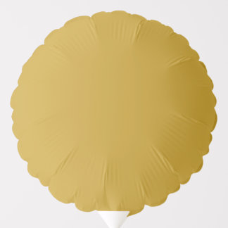 simple minimal solid color custom mustard golden balloon