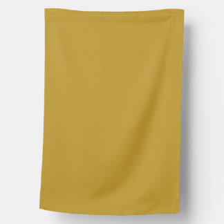 simple minimal solid color custom mustard golden house flag