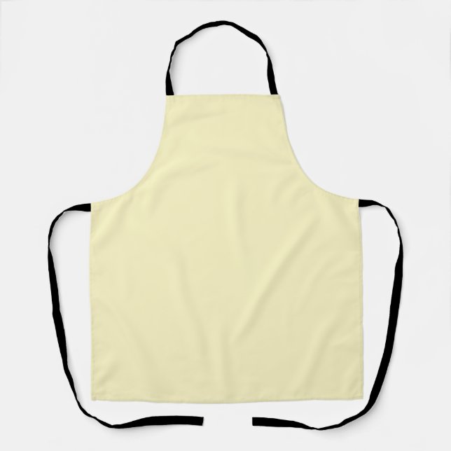 simple minimal solid color custom pastel custom  apron (Front)