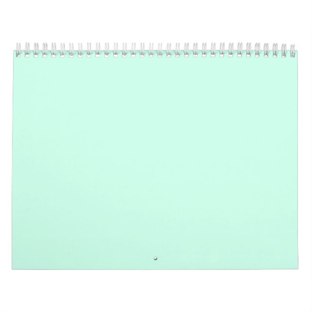 simple minimal solid color custom pastel custom  calendar (Cover)
