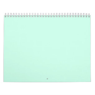 simple minimal solid color custom pastel custom calendar