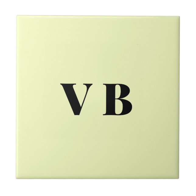 simple minimal solid color custom pastel custom  ceramic tile (Front)