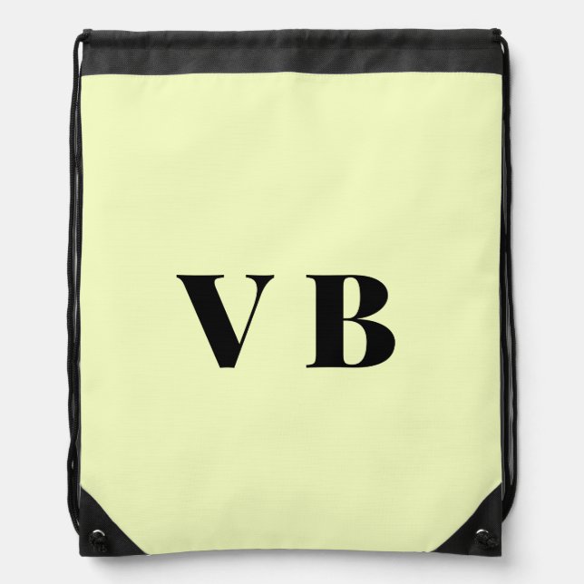 simple minimal solid color custom pastel custom  drawstring bag (Front)